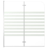 Vidaxl Bath Mur à rayures 120x140 cm Verre durcie