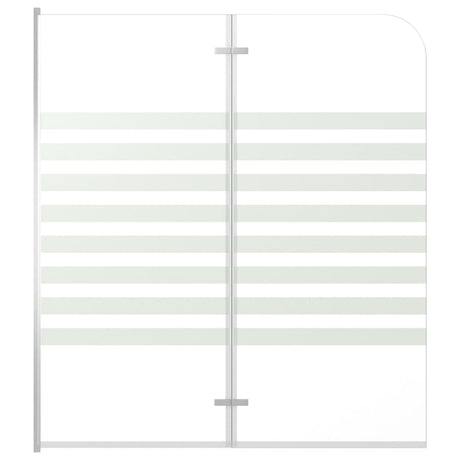 Vidaxl Bath Mur à rayures 120x140 cm Verre durcie