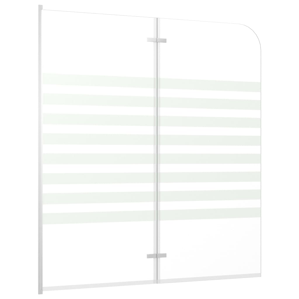 Vidaxl Bath Wall Striped 120x140 cm Härdat glas