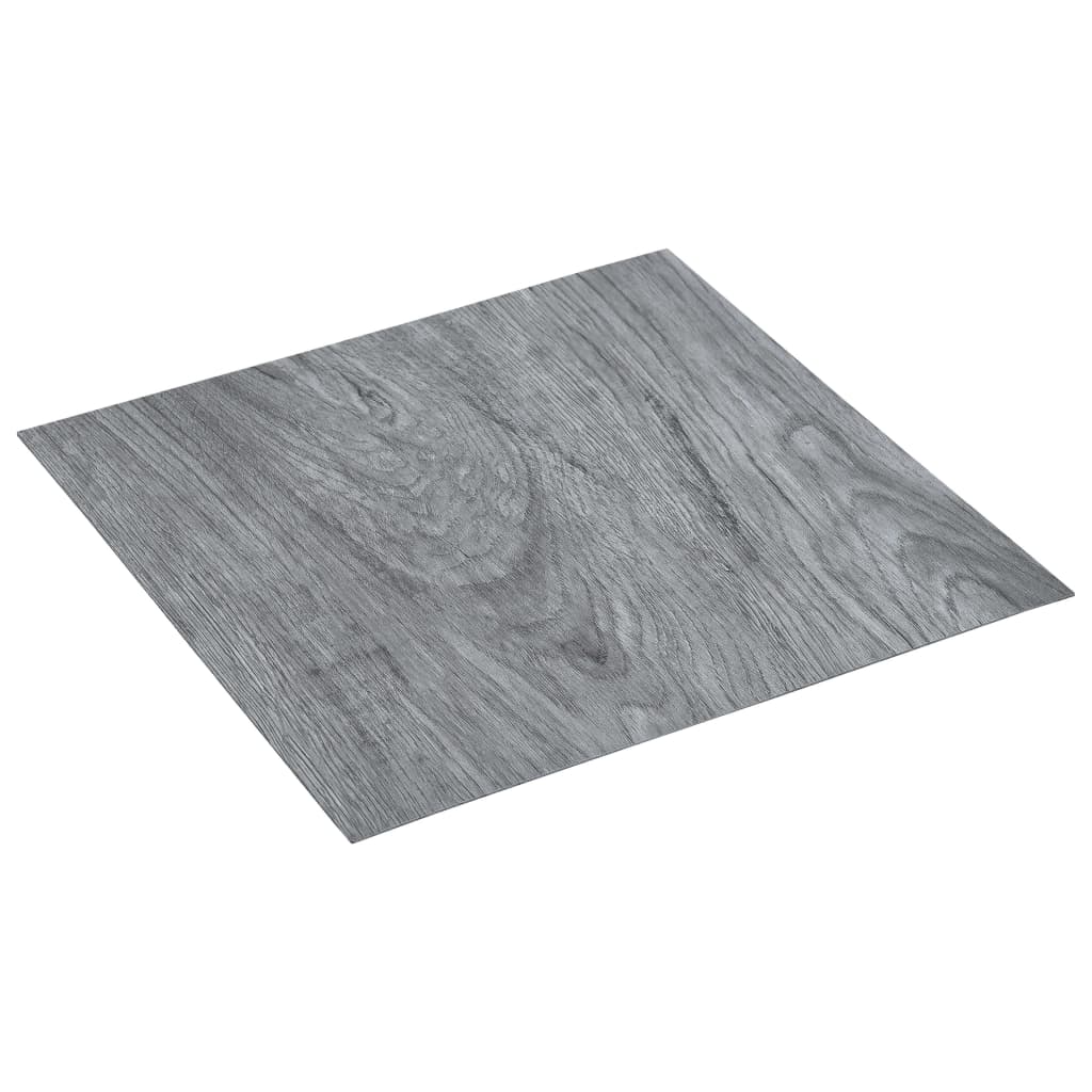 Vidaxl Floorboards Selvlavt 5,11 m² PVC lysegrå