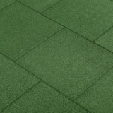 Carreaux Vidaxl Valt 6 ST 50x50x3 cm en caoutchouc vert