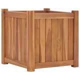 Plantador Vidaxl elevado 40x40x40 cm de madera de teca sólida