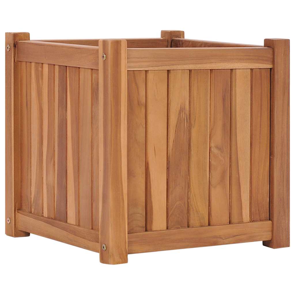 VidaXL jardinière surélevée 40x40x40 cm teck massif