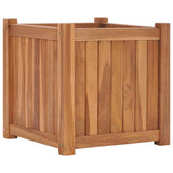 VidaXL jardinière surélevée 40x40x40 cm teck massif