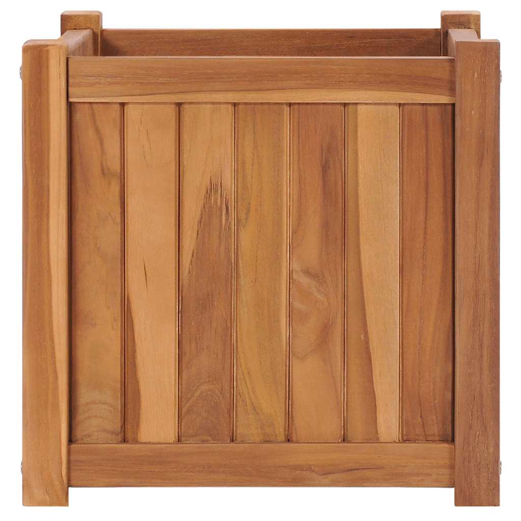 VidaXL jardinière surélevée 40x40x40 cm teck massif
