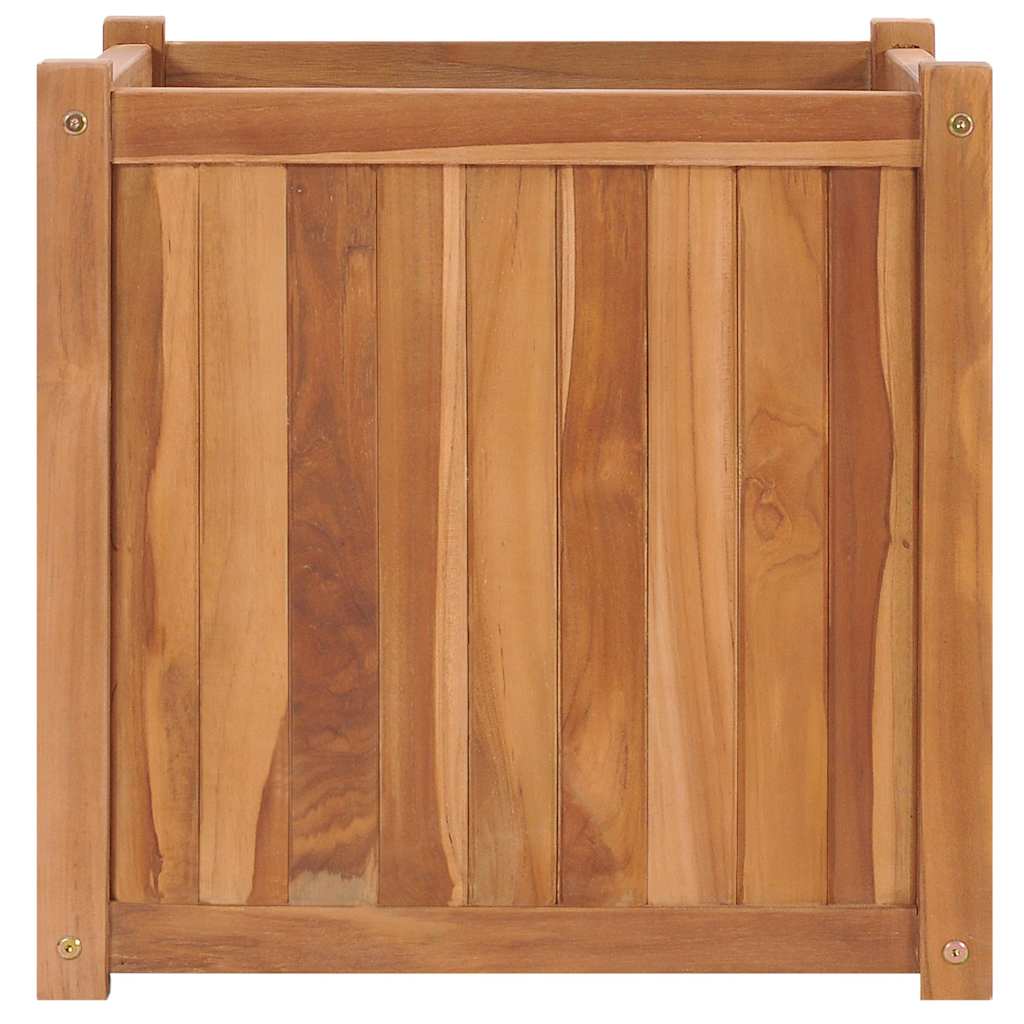 VidaXL jardinière surélevée 50x50x50 cm teck massif