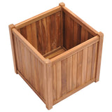VidaXL jardinière surélevée 50x50x50 cm teck massif