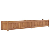 Vidaxl Planter surélevé 200x30x25 cm en bois de teck solide