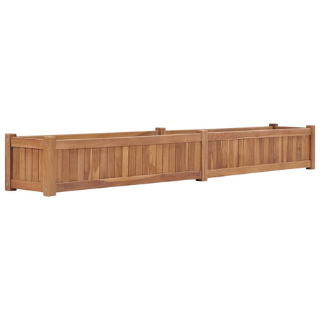 Vidaxl Planter surélevé 200x30x25 cm en bois de teck solide