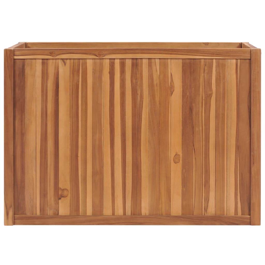 VidaXL Planter raised 100x50x70 cm Solid teak wood