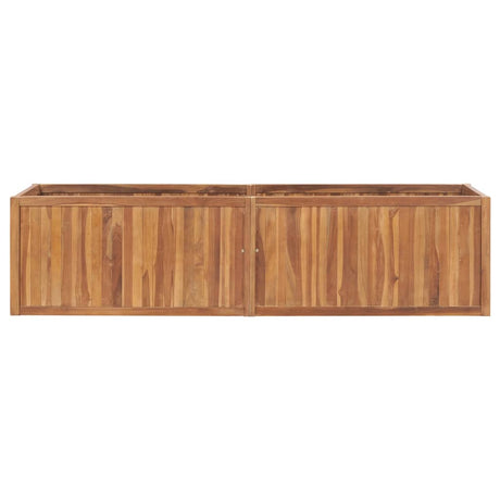 VidaXL jardinière surélevée 200x50x50 cm teck massif