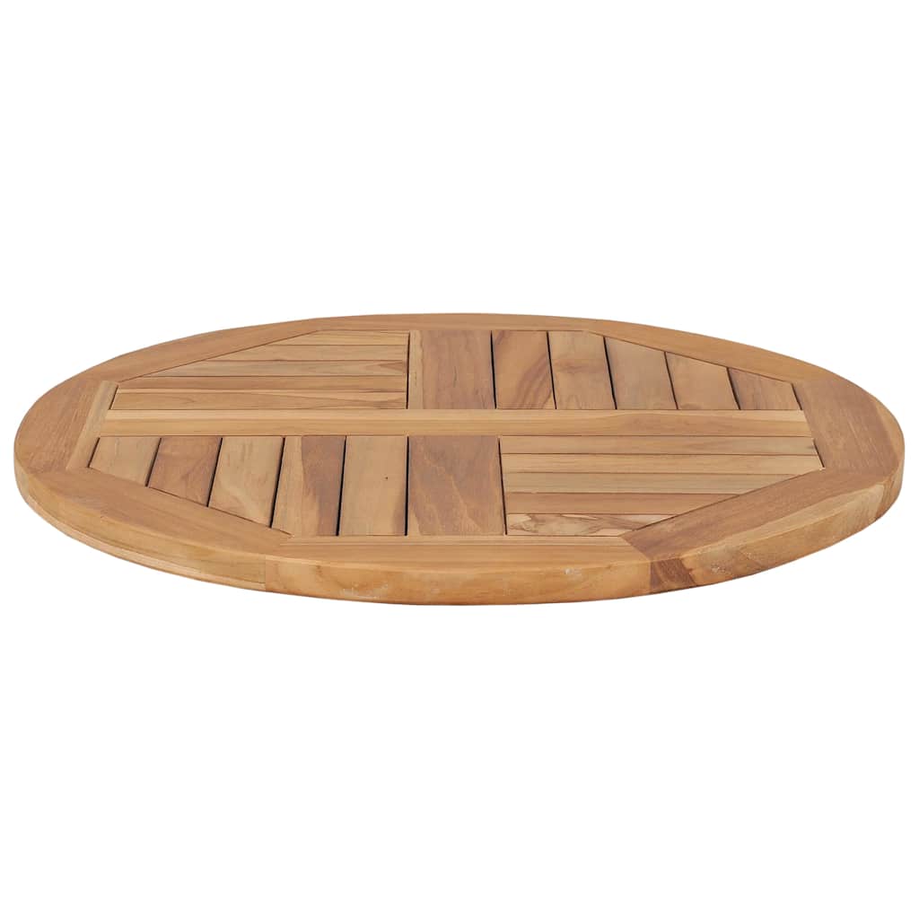 Vidaxl tafelblad rond 2,5 cm 60 cm massief teakhout
