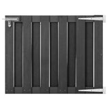 Port vidaxl 100x80 cm hkc gris