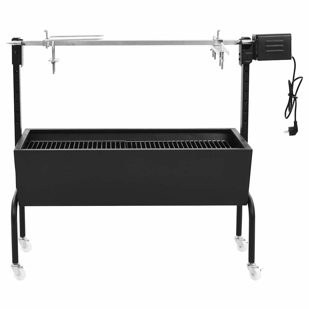 Vidaxl BBQ Turning Spit Electric de acero inoxidable