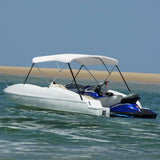 Vidaxl Biminitop 3-Boogs 183x196x137 cm blanc