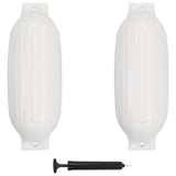 Vidaxl Bootstoot Cushions 2 PCS 69x21,5 cm PVC blanc