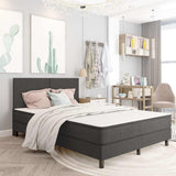 Vidaxl boxspringframe stof grijs 180x200 cm