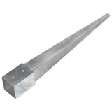 Vidaxl ground pins 6 st 10x10x91 cm galvanized steel silver colored