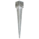 Vidaxl ground pins 6 st 14x14x91 cm galvanized steel silver colored