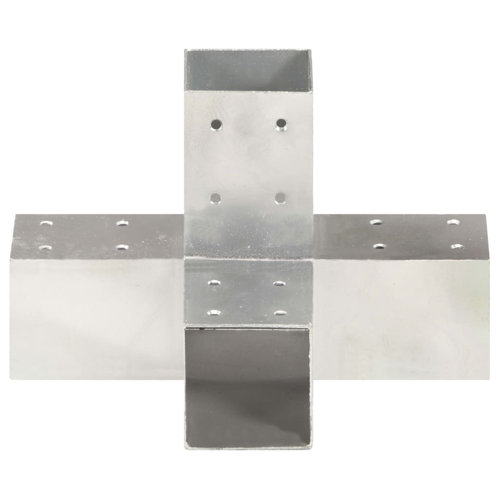 Conexiones de pila Vidaxl 4 PC 71x71 mm de metal galvanizado