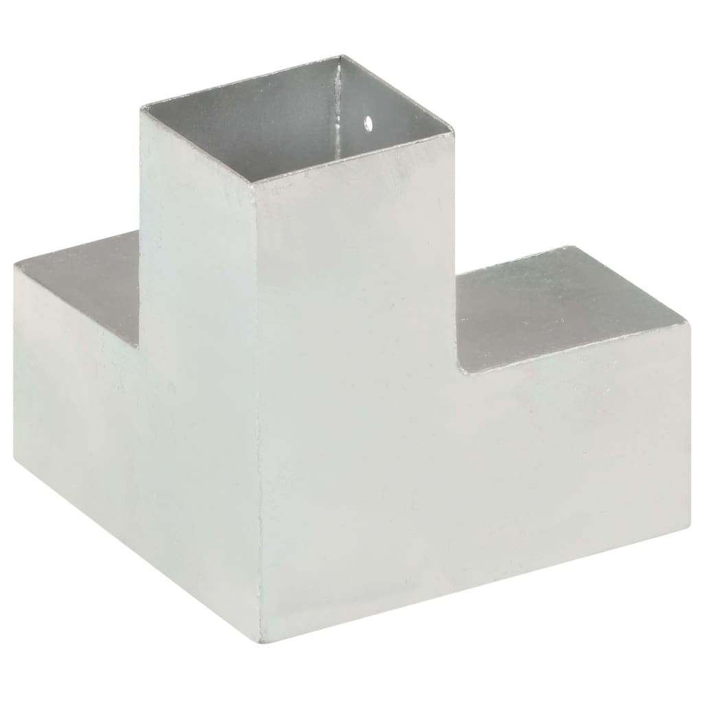 Vidaxl Pale Connection Y-Shape 81x81 mm Galvanized Metal