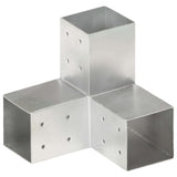 Collegamenti per pile Vidaxl 4 PC-Y-forma 81x81 mm Galvanized Metal