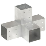 Vidaxx poteau de connexion forme X 81x81 mm métal galvanisé