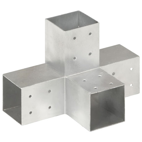 Vidaxx poteau de connexion forme X 81x81 mm métal galvanisé
