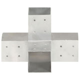 Vidaxx poteau de connexion forme X 81x81 mm métal galvanisé