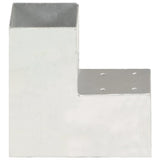 Vidaxl Connexions PALL 4 ST-L-Shape 91x91 mm Métal galvanisé