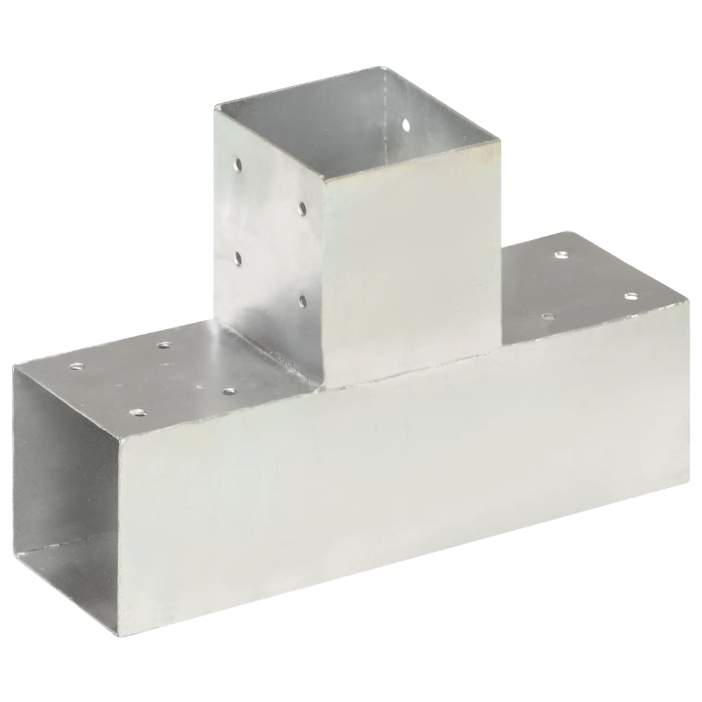 VidaXL Pile connection T-shape 91x91 mm galvanized metal