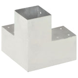 Vidaxl Pale Connection Y-Shape 91x91 mm Galvanized Metal