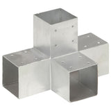 Connexions de pile Vidaxl 4-PC-Shape 91x91 mm Métal galvanisé
