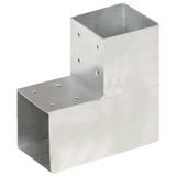 VidaXL Post connexion en forme de L 101x101 mm métal galvanisé