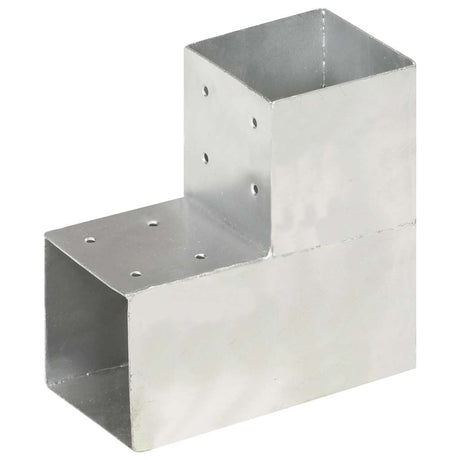 VidaXL Post connexion en forme de L 101x101 mm métal galvanisé