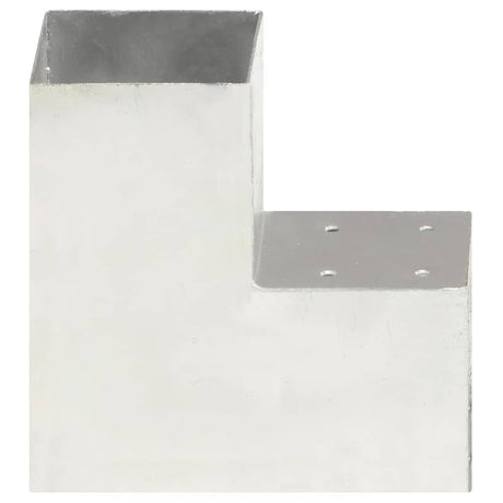 VidaXL Post connexion en forme de L 101x101 mm métal galvanisé