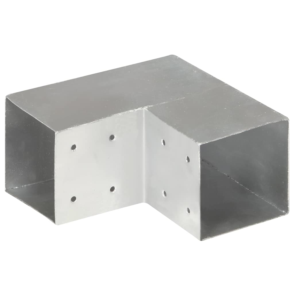 VidaXL Post connexion en forme de L 101x101 mm métal galvanisé