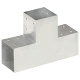 Vidaxl poteau de connexion forme T 101x101 mm métal galvanisé