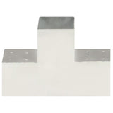 Vidaxl poteau de connexion forme T 101x101 mm métal galvanisé