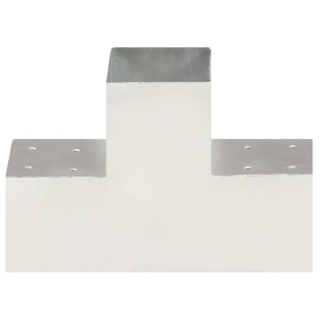 Vidaxl poteau de connexion forme T 101x101 mm métal galvanisé