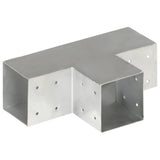 Vidaxl poteau de connexion forme T 101x101 mm métal galvanisé