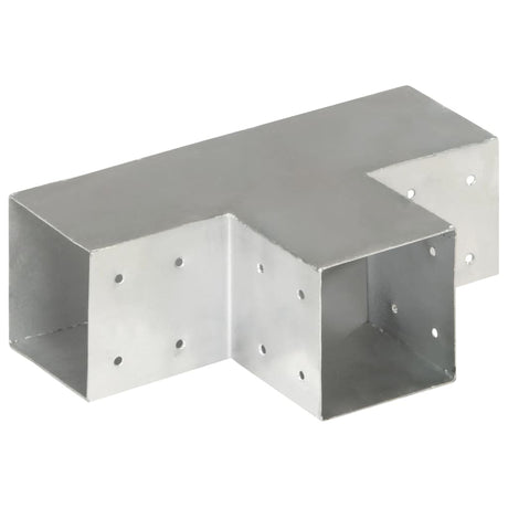 Vidaxl poteau de connexion forme T 101x101 mm métal galvanisé