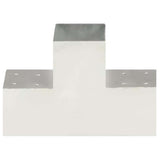 Connexions de pile Vidaxl 4 ST-SHAPE 101X101 MM MÉTAL GALVANISÉ