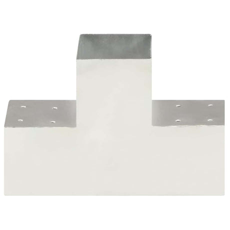 Connexions de pile Vidaxl 4 ST-SHAPE 101X101 MM MÉTAL GALVANISÉ