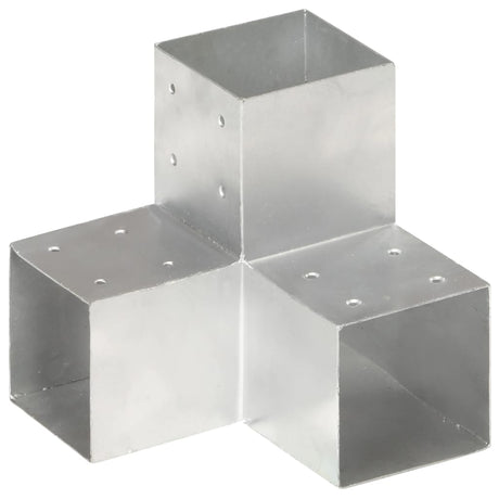 Vidaxl connexions de poteaux 4 pcs en forme de Y 101x101 mm métal galvanisé