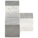 Vidaxl connexions de poteaux 4 pcs en forme de Y 101x101 mm métal galvanisé