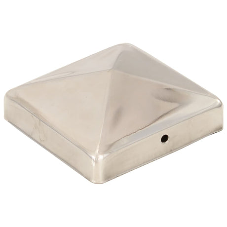 Vidaxx capuchons de poteau 6 pcs pyramide 91x91 mm acier inoxydable