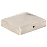 Capuches de pile vidaxl 6 pst pyramide 91x91 mm en acier inoxydable