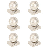 Capuches de pile vidaxl 6 ST Bol 91x91 mm en acier inoxydable