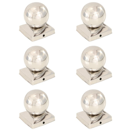 Capuches de pile vidaxl 6 ST Bol 91x91 mm en acier inoxydable